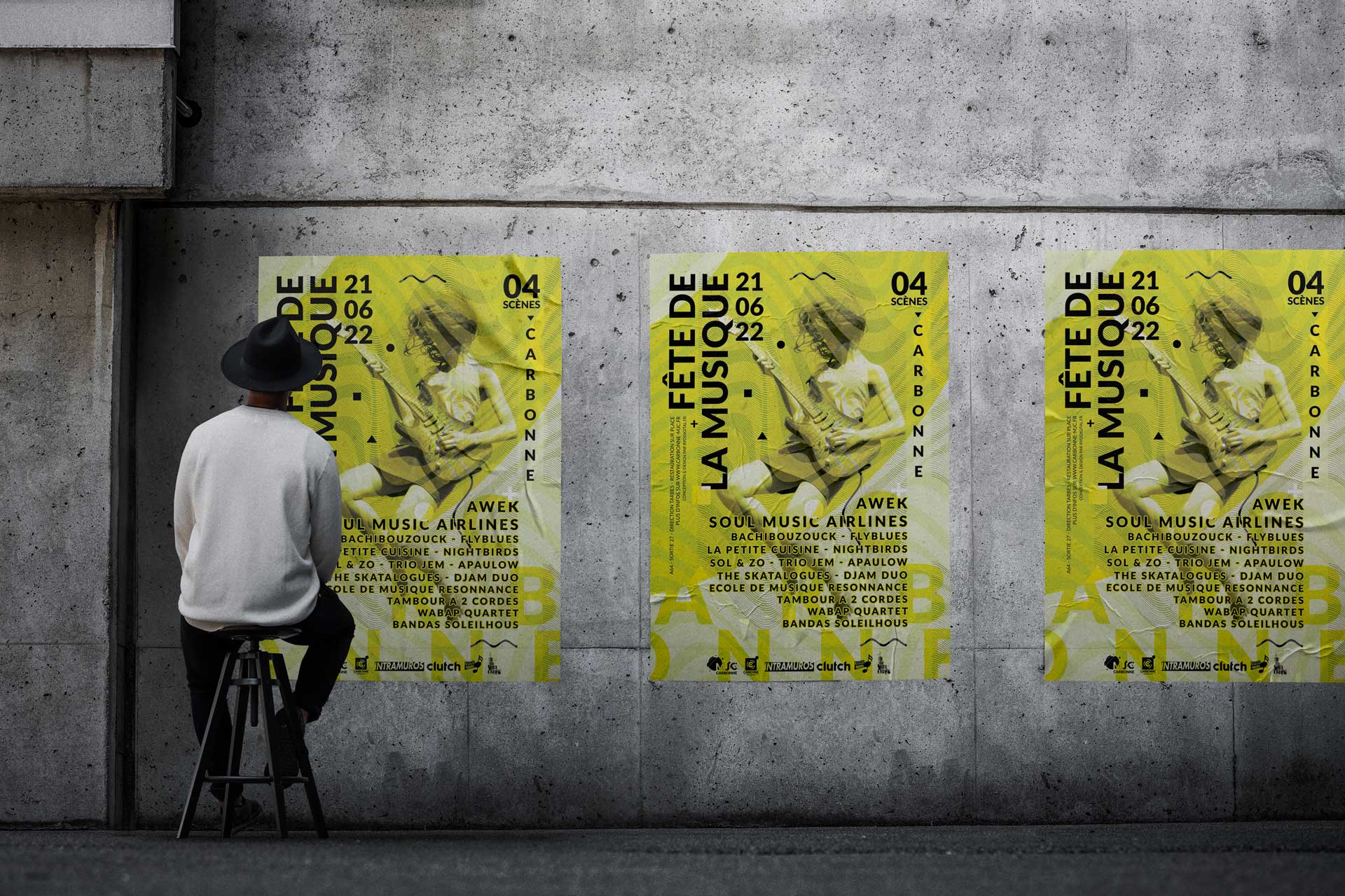 Affiche Fête de la musique de Carbonne 2022